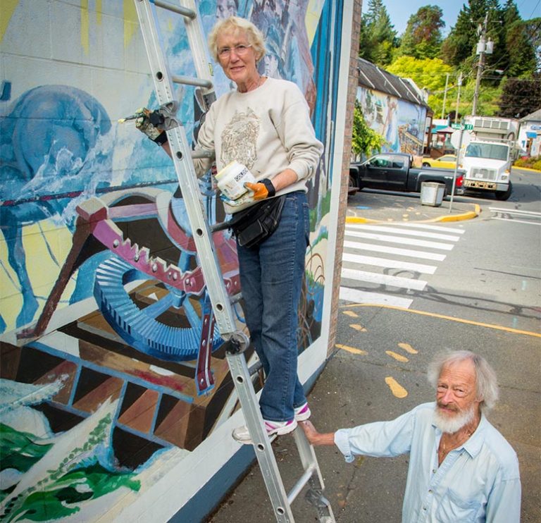 Steam Donkey At Work Next in Ongoing Mural Restorations